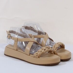 Worthington Lulu Tan Braided Women's Sandals NWOT